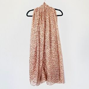 Animal Print Silk Scarf Wrap